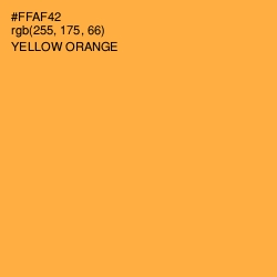 #FFAF42 - Yellow Orange Color Image